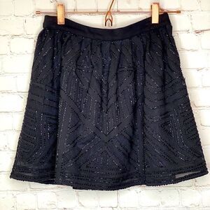 Parker embellished fit and flare skirt